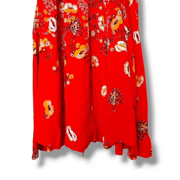 Free People | Gorgeous Jess Wrap Maxi Dress Red Combo for Revolve | Small - Picture 10 of 12